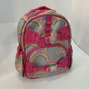 Pottery Barn Kids Pink and Gray Rainbow Backpack - Mackenzie mini size